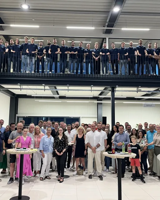 Super Stimmung bei der Teampräsentation