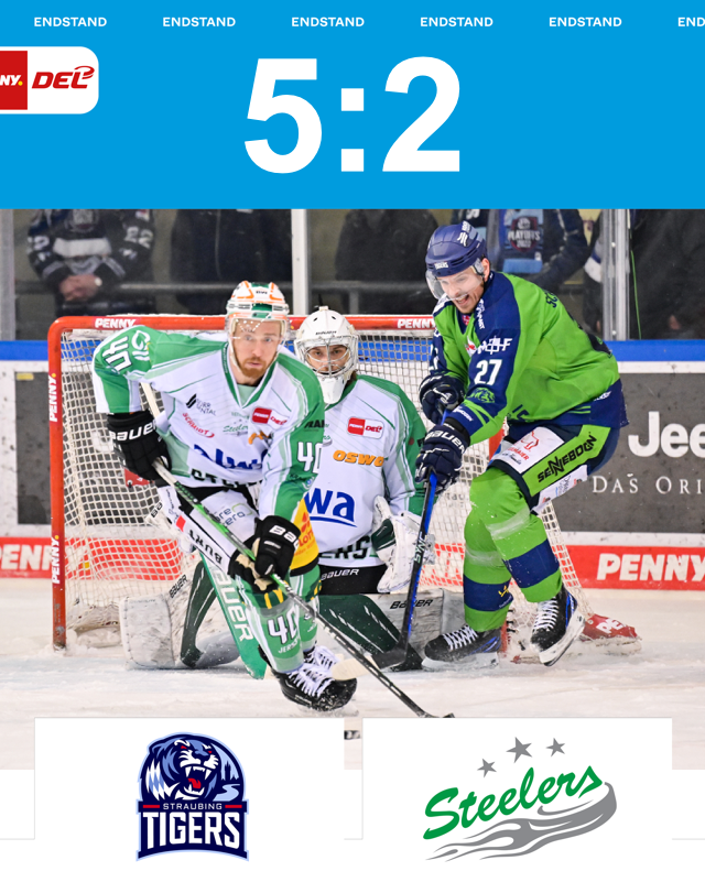 Keine Punkte am Pulverturm - Steelers unterliegen Straubing mit 2:5