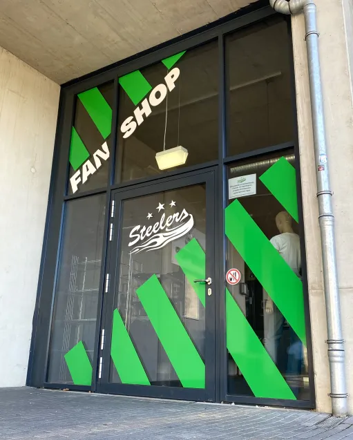 Steelers-Fanshop ab sofort wieder geöffnet