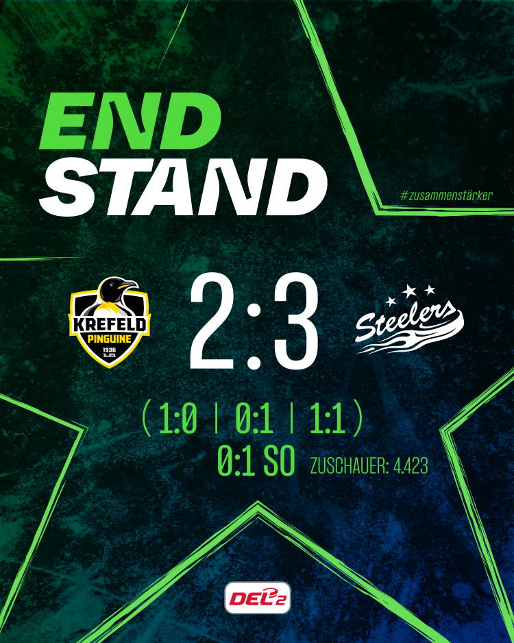 3:2 Overtime Sieg in Krefeld