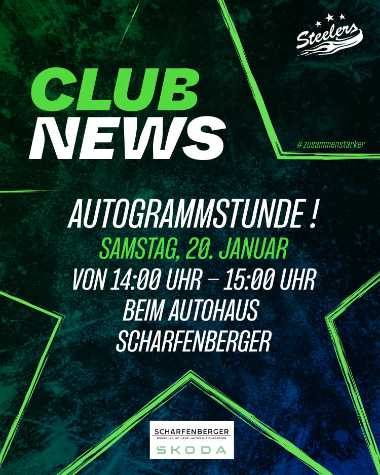 Autogrammstunde bei unserem Partner Autohaus Scharfenberger