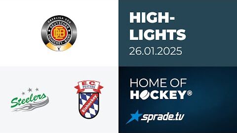26.01.2025 - Highlights - Bietigheim Steelers vs. EC Peiting