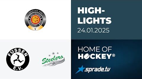 24.01.2025 - Highlights - EV Füssen vs. Bietigheim Steelers