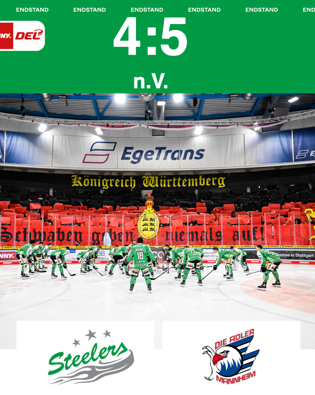 Starker Auftritt der Steelers gegen Mannheim wird mit einem Punkt belohnt