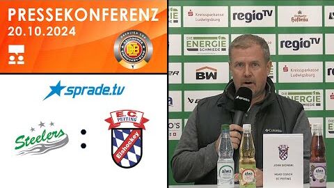 20.10.2024 - Pressekonferenz - Bietigheim Steelers vs. EC Peiting