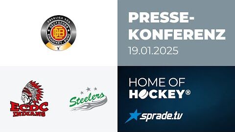 19.01.2025 - Pressekonferenz - ECDC Memmingen Indians vs. Bietigheim Steelers