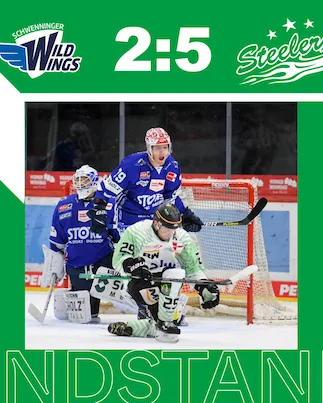 DERBYSIEG in Schwenningen - Steelers gewinnen mit 5:2