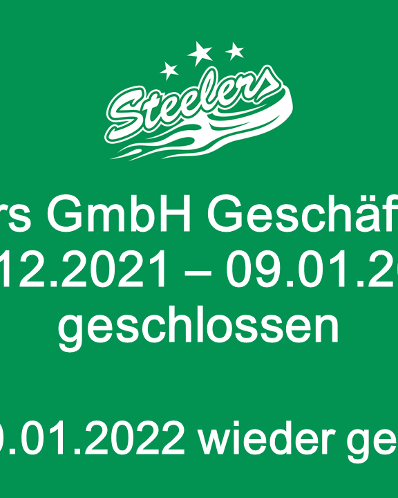 Geschäftsstelle vom 24.12.2021 bis 09.01.2022 geschlossen