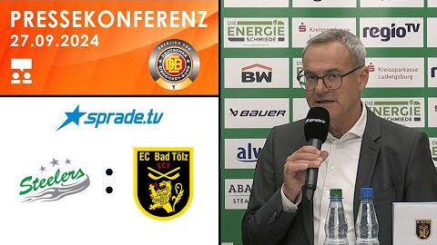 27.09.2024 - Pressekonferenz - Bietigheim Steelers vs. Tölzer Löwen