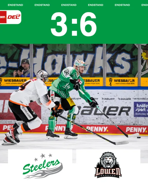 Keine Punkte an Weihnachten – Steelers unterliegen Frankfurt mit 3:6