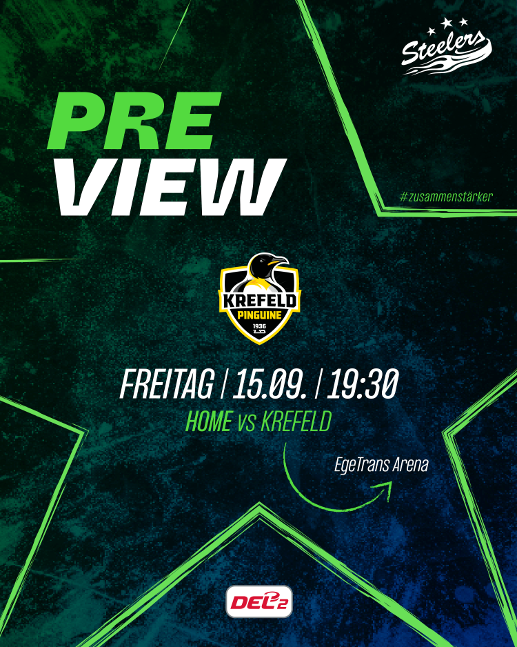 Es geht wieder los – die Steelers starten gegen Krefeld in die Saison