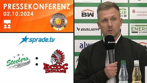 02.10.2024 - Pressekonferenz - Bietigheim Steelers vs. ECDC Memmingen Indians