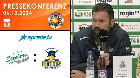 06.10.2024 - Pressekonferenz - Bietigheim Steelers vs. Stuttgarter EC
