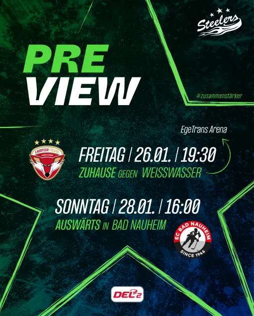 Weißwasser und Bad Nauheim am Wochenende