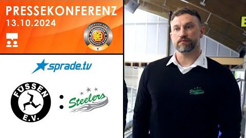 13.10.2024 - Pressekonferenz - EV Füssen vs. Bietigheim Steelers