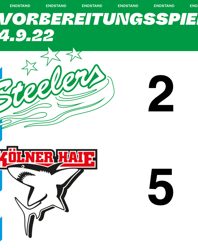 Niederlage in Stuttgart – Steelers unterliegen Köln mit 2:5