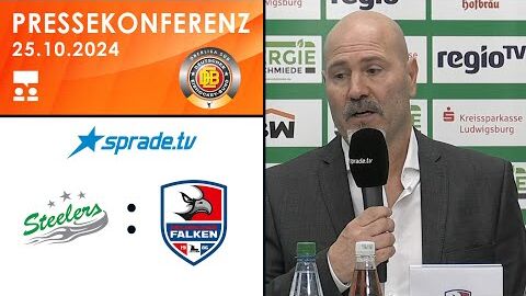 25.10.2024 - Pressekonferenz - Bietigheim Steelers vs. Heilbronner Falken