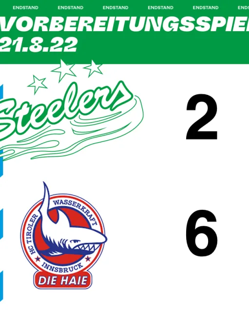 Steelers verlieren in Innsbruck mit 2:6