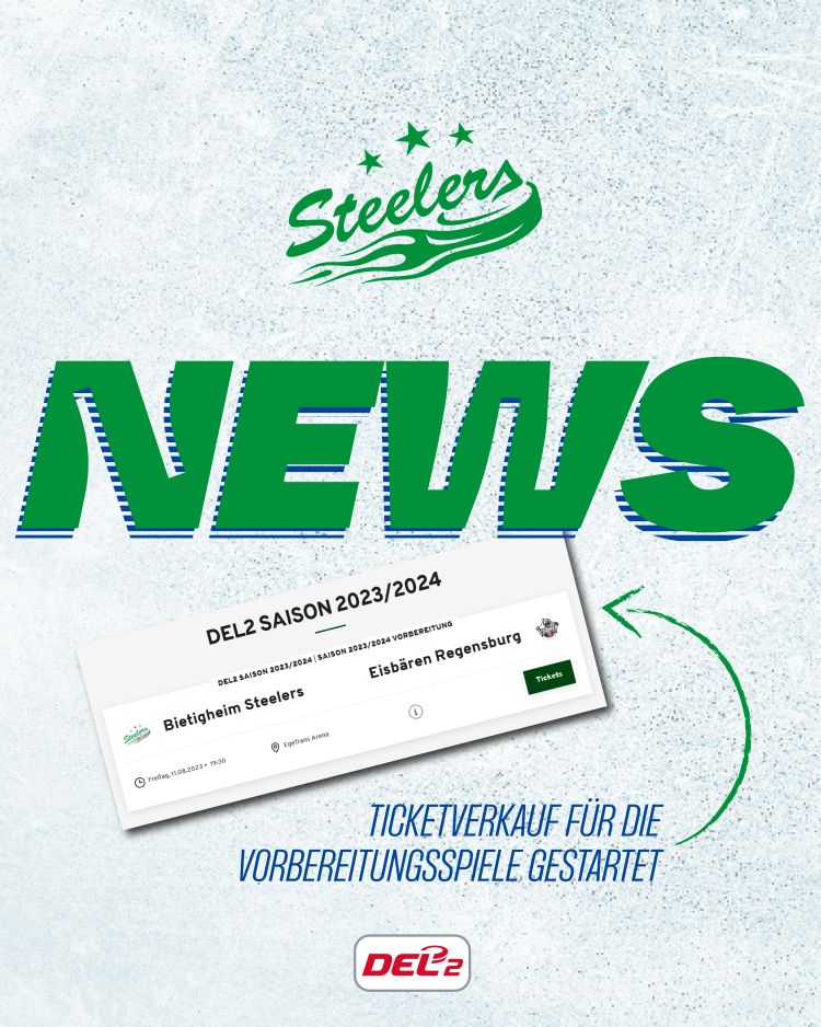 Steelers starten Vorverkauf 2023/2024