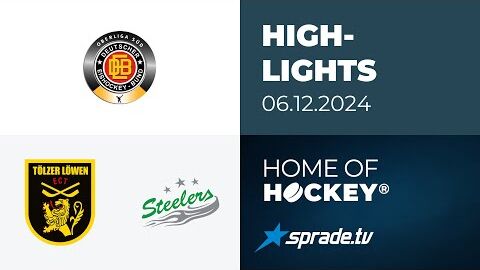 06.12.2024 - Highlights - Tölzer Löwen vs. Bietigheim Steelers