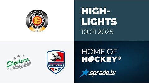 10.01.2025 - Highlights - Bietigheim Steelers vs. Heilbronner Falken