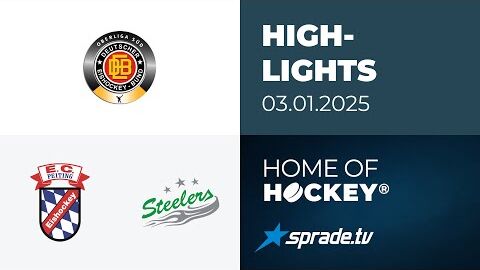 03.01.2025 - Highlights - EC Peiting vs. Bietigheim Steelers