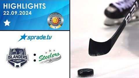 22.09.2024 - Highlights - EV Lindau Islanders vs. Bietigheim Steelers