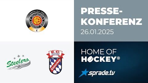 26.01.2025 - Pressekonferenz - Bietigheim Steelers vs. EC Peiting