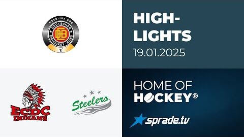 19.01.2025 - Highlights - ECDC Memmingen Indians vs. Bietigheim Steelers
