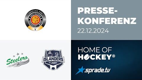 22.12.2024 - Pressekonferenz - Bietigheim Steelers vs. EV Lindau Islanders