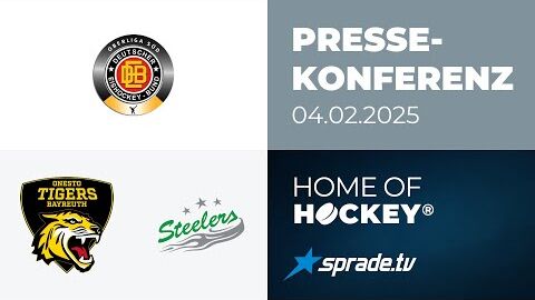 04.02.2025 - Pressekonferenz - onesto Tigers Bayreuth vs. Bietigheim Steelers