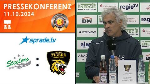 11.10.2024 - Pressekonferenz - Bietigheim Steelers vs. onesto Tigers Bayreuth