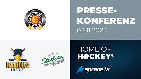 03.11.2024 - Pressekonferenz - Stuttgarter EC vs. Bietigheim Steelers