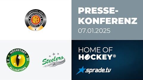 07.01.2025 - Pressekonferenz - Höchstadter EC vs. Bietigheim Steelers